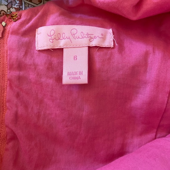 Pink floral Lilly Pulitzer dress - Picture 5 of 7